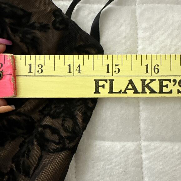 INVITEE Dress Womens Medium Black Lace Bodycon Sheath Sexy Cocktail Coquette - Picture 11 of 14